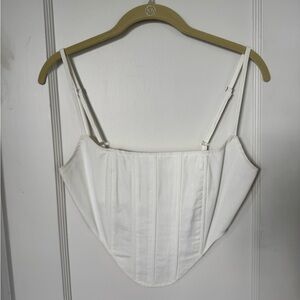 Elegant White Corset Top
